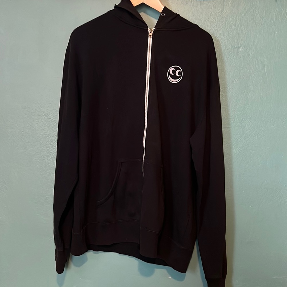 See See Motorcycles Hooded Zip Down Sweatshirt Size XL